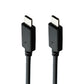 Kyocera (3.3-Ft) USB-C to USB-C Charge/Sync OEM Cable - Black (SCP-27SDC/R) Cell Phone - Cables & Adapters Kyocera - Simple Cell Bulk Wholesale Pricing - USA Seller