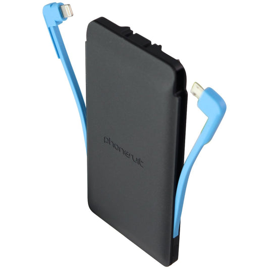 PhoneSuit Journey Series All-in-One 3500mAh 8-Pin/Micro-USB Charger - Black Cell Phone - Chargers & Cradles Phonesuit - Simple Cell Bulk Wholesale Pricing - USA Seller