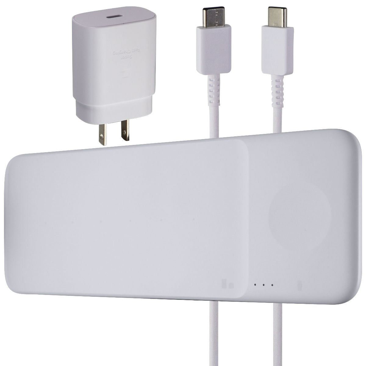 Samsung Wireless Charger Trio for Qi Devices (Headphones & Watches) - White Cell Phone - Chargers & Cradles Samsung - Simple Cell Bulk Wholesale Pricing - USA Seller