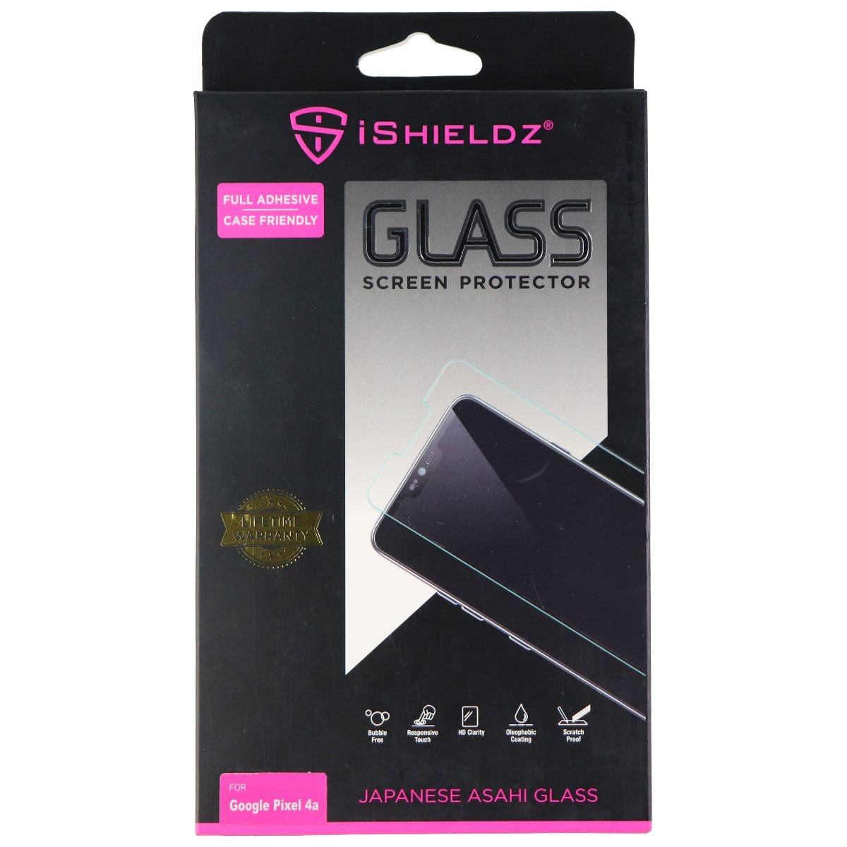 iShieldz Asahi Glass Screen Protector for Google Pixel 4a - Clear Cell Phone - Screen Protectors iShieldz    - Simple Cell Bulk Wholesale Pricing - USA Seller