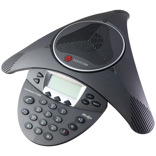 Polycom SoundStation IP 6000 Full Duplex IP Conference Phone - Black Home Telephones & Accessories - Corded Telephones Polycom - Simple Cell Bulk Wholesale Pricing - USA Seller