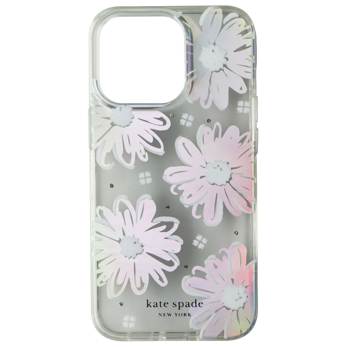 Kate Spade Protective Hardshell Case for iPhone 13 Pro - Daisy Iridescent Foil Cell Phone - Cases, Covers & Skins Kate Spade New York - Simple Cell Bulk Wholesale Pricing - USA Seller