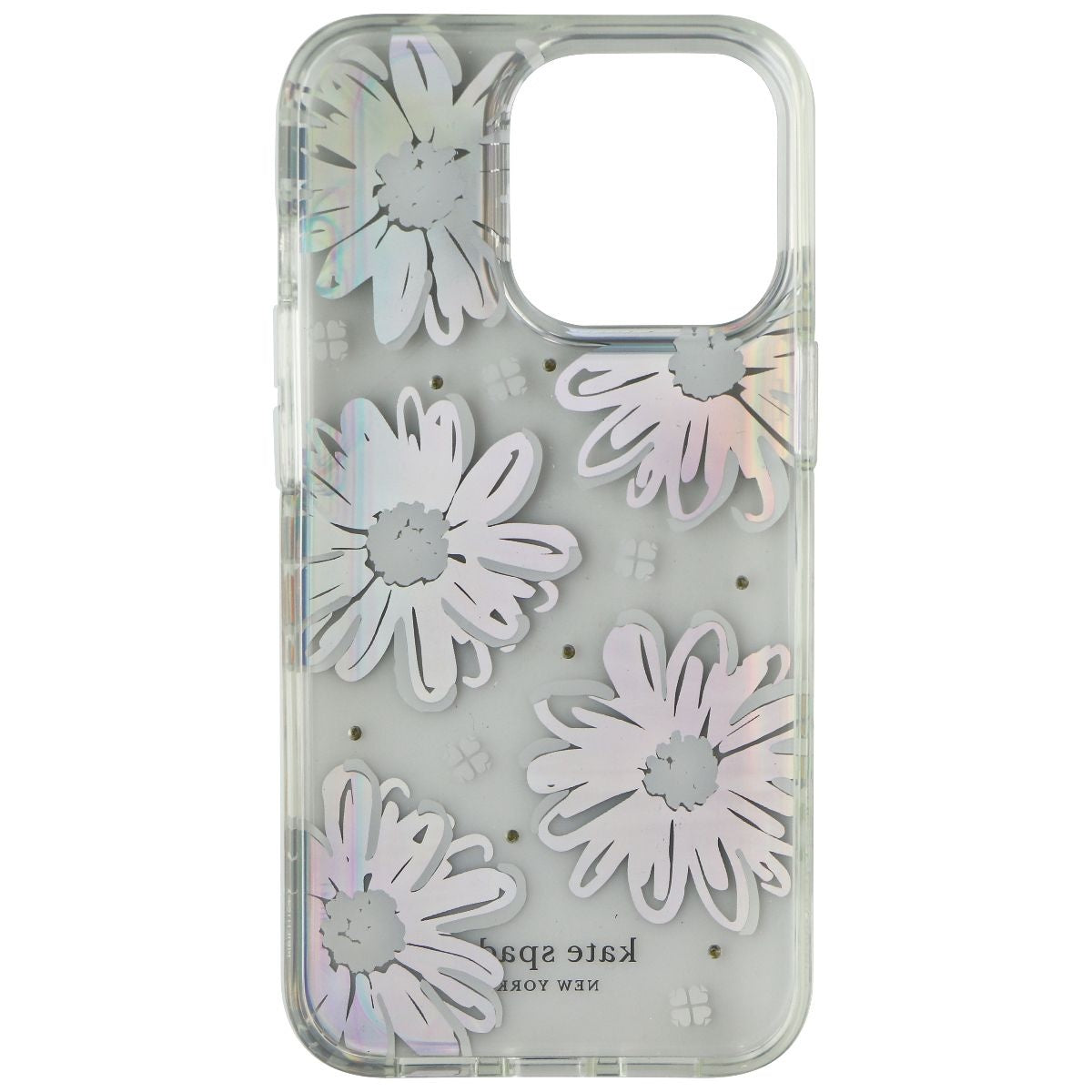 Kate Spade Protective Hardshell Case for iPhone 13 Pro - Daisy Iridescent Foil Cell Phone - Cases, Covers & Skins Kate Spade New York    - Simple Cell Bulk Wholesale Pricing - USA Seller