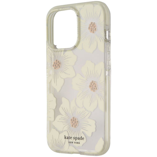 Kate Spade Defensive Hardshell Case for iPhone 13 Pro - Hollyhock Floral Clear