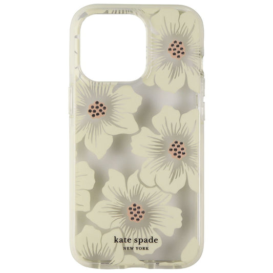 Kate Spade Defensive Hardshell Case for iPhone 13 Pro - Hollyhock Floral Clear