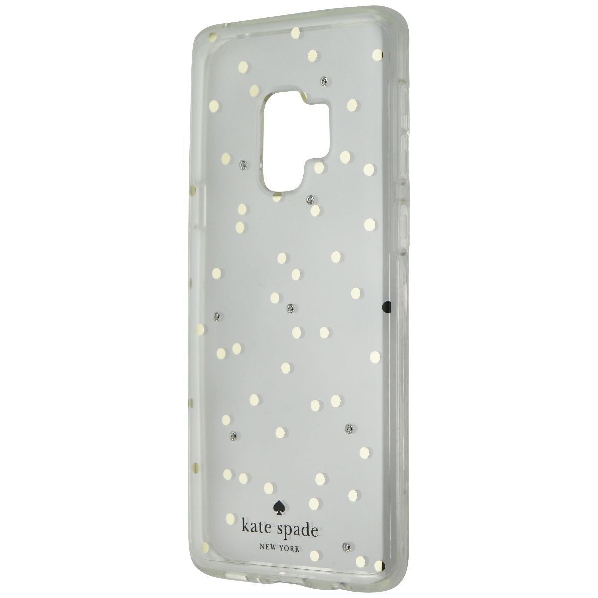 Kate Spade Protective Hardshell Case for Galaxy S9 - Scatter Dot Gold/Clear Cell Phone - Cases, Covers & Skins Kate Spade - Simple Cell Bulk Wholesale Pricing - USA Seller