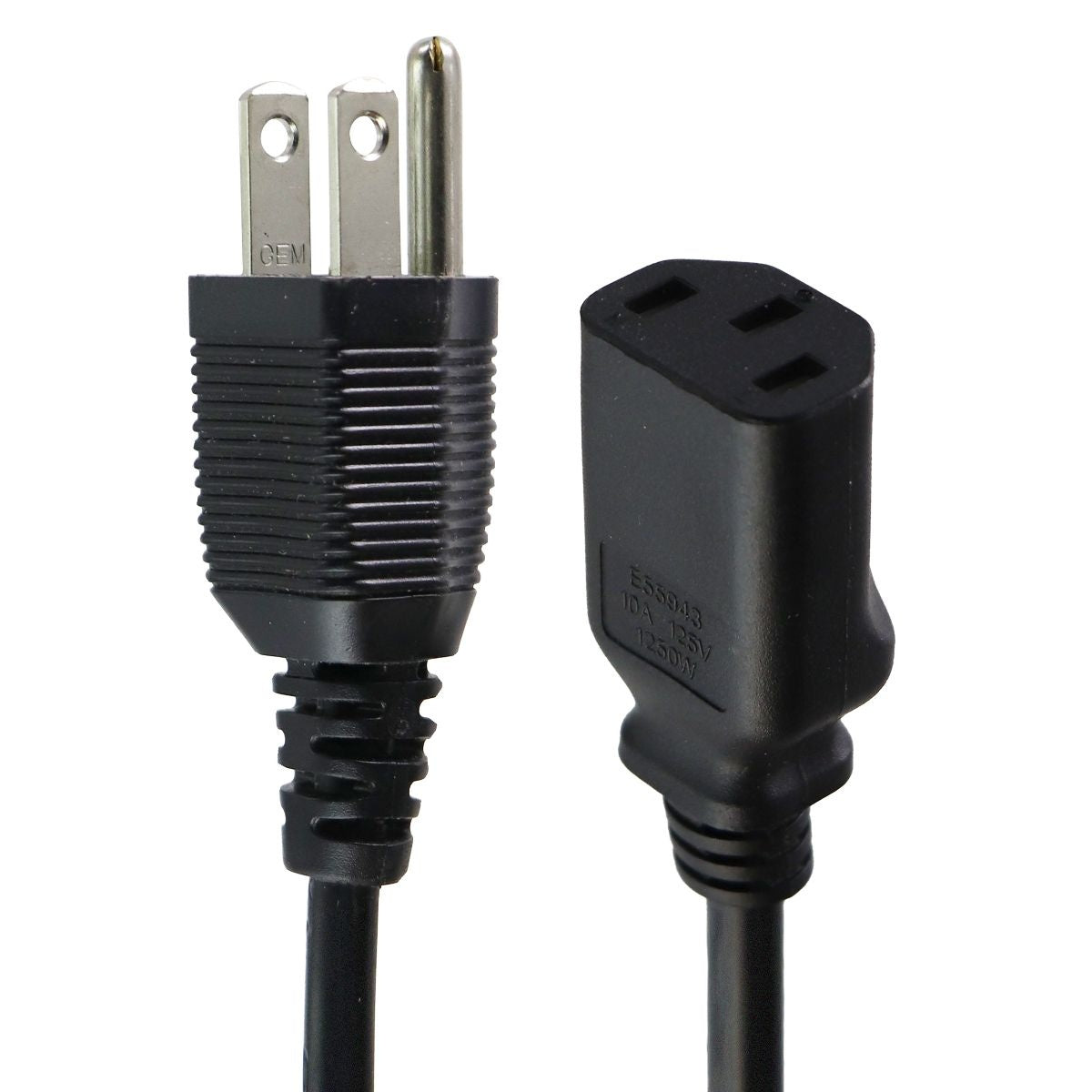 I-SHENG Computer Power Supply Cable SP-305B - Black Computer/Network - Plugs, Jacks & Wall Plates I-Sheng - Simple Cell Bulk Wholesale Pricing - USA Seller