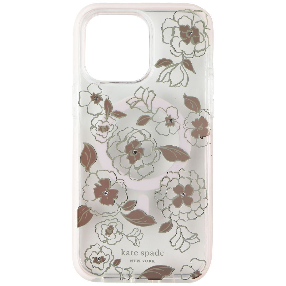 Kate Spade Defensive Case for MagSafe for iPhone 14 Pro Max - Gold Floral Cell Phone - Cases, Covers & Skins Kate Spade New York    - Simple Cell Bulk Wholesale Pricing - USA Seller