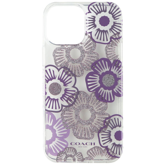 Coach Protective Case for iPhone 13 Pro Max/12 Pro Max - Tea Rose Ice Purple Cell Phone - Cases, Covers & Skins Coach    - Simple Cell Bulk Wholesale Pricing - USA Seller