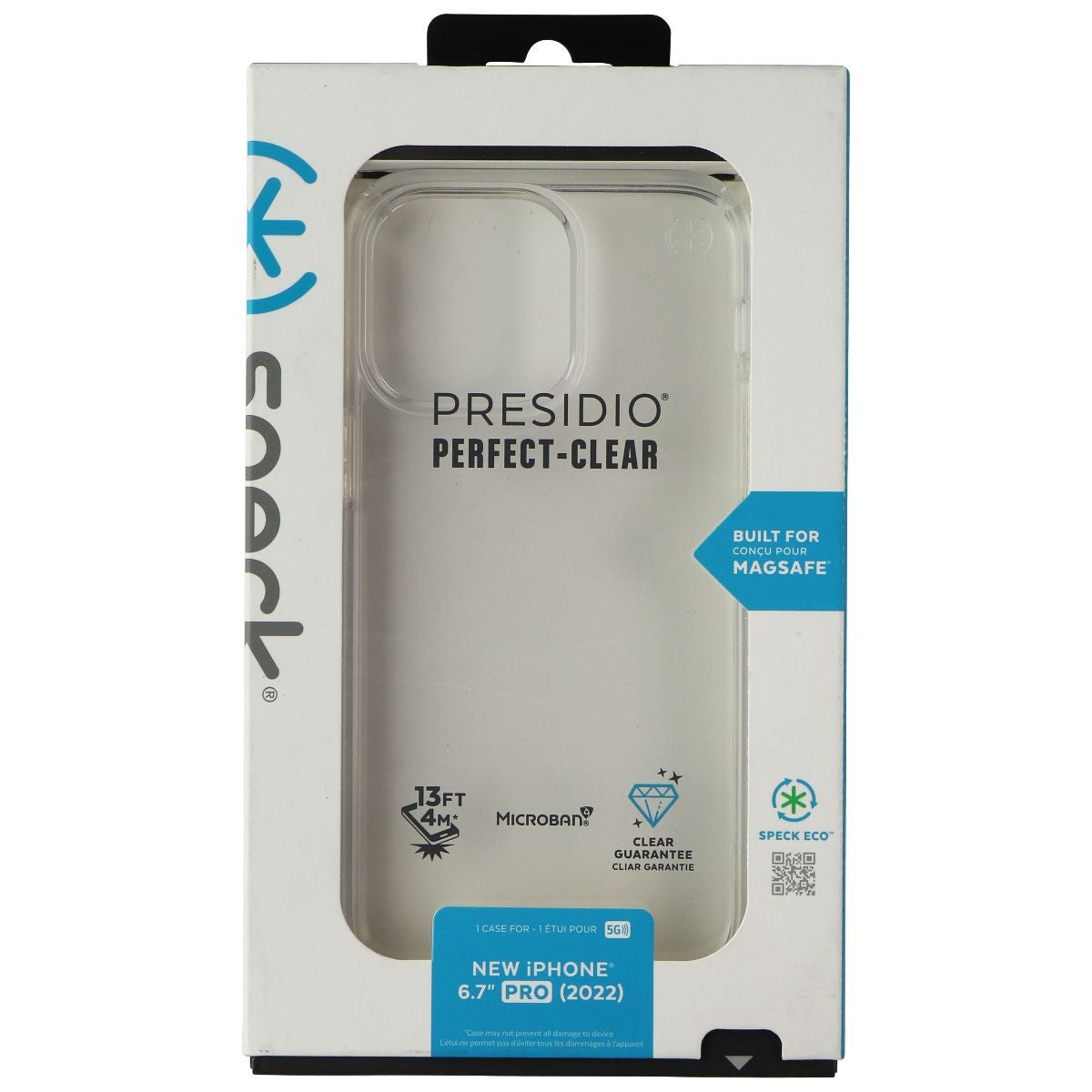 Speck Presidio Perfect-Clear Series Case for Apple iPhone 14 Pro Max - Clear Cell Phone - Cases, Covers & Skins Speck    - Simple Cell Bulk Wholesale Pricing - USA Seller