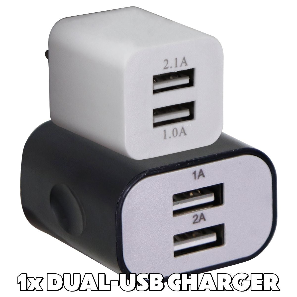 Mixed/Generic Dual USB Wall Charger Travel Adapters (2.0A and Up) Mixed Brands Cell Phone - Chargers & Cradles Unbranded - Simple Cell Bulk Wholesale Pricing - USA Seller