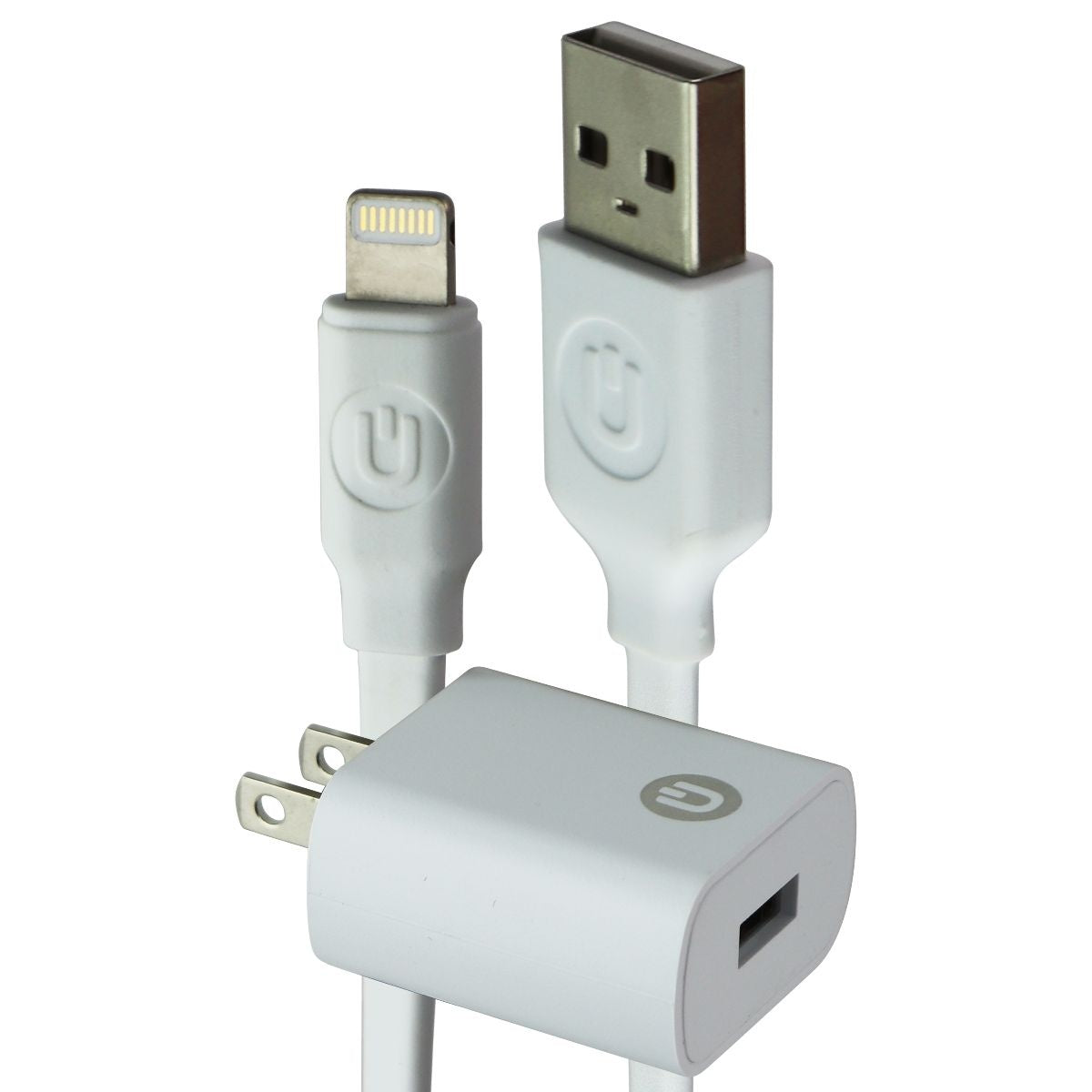 UBREAKIFIX (3-Ft) 8-Pin USB Cable and 2.4A Wall Charger for iPhone/iPad - White Cell Phone - Chargers & Cradles UBREAKIFIX    - Simple Cell Bulk Wholesale Pricing - USA Seller