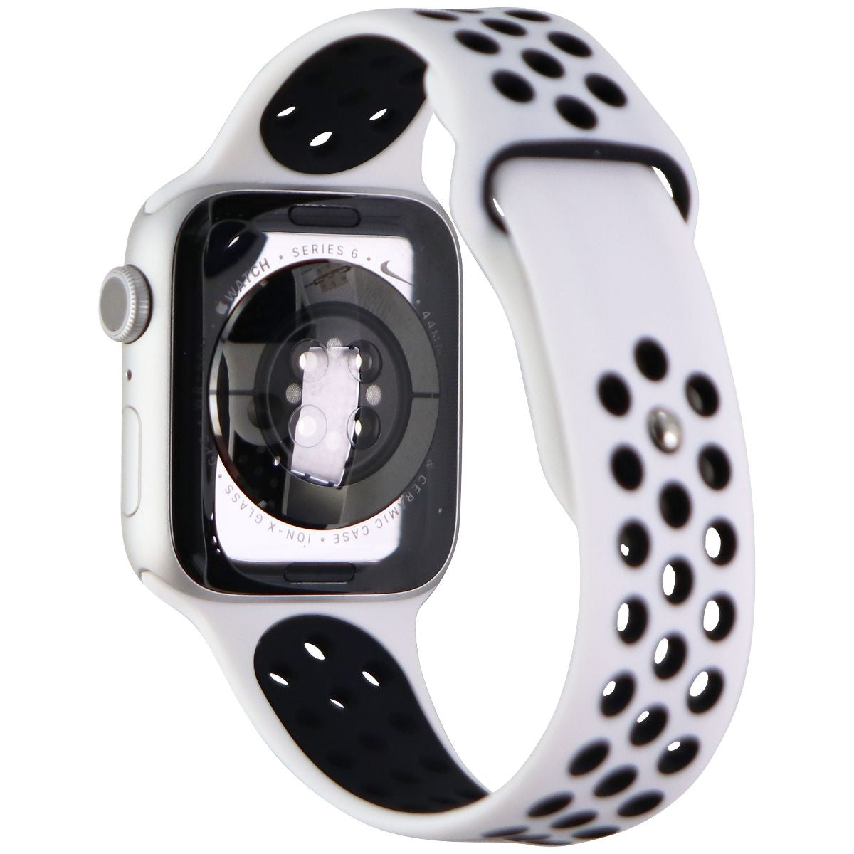 Apple Watch NIKE Series 6 (GPS) - 44mm Silver Aluminum / White Sp Band (A2292) Smart Watches Apple - Simple Cell Bulk Wholesale Pricing - USA Seller