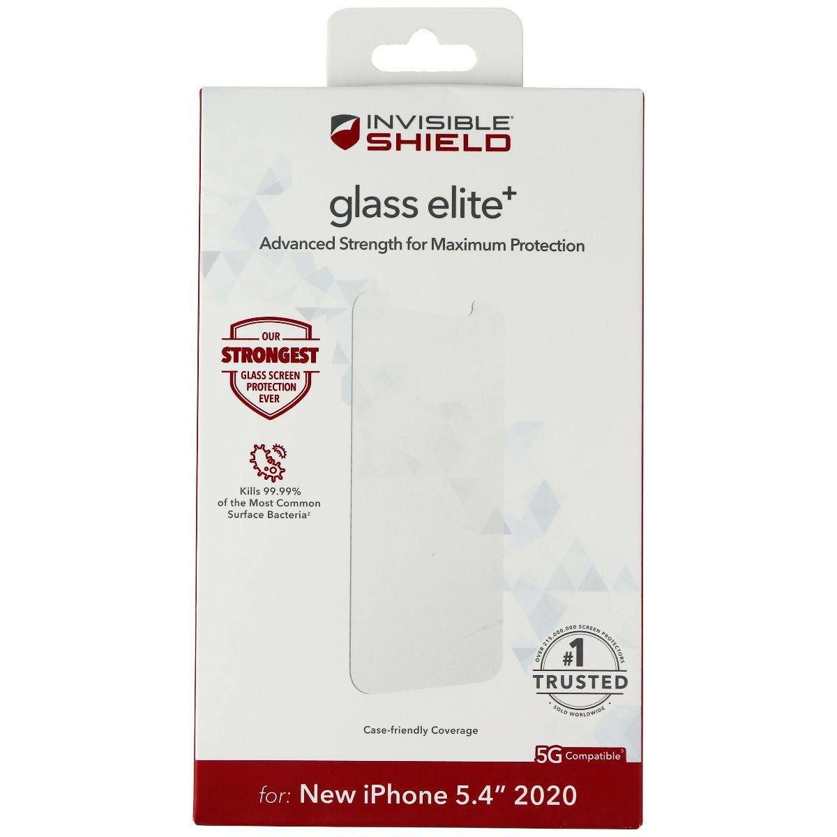 ZAGG InvisibleShield Glass Elite+ Screen Protector for iPhone 12 Mini - Clear Cell Phone - Screen Protectors Zagg    - Simple Cell Bulk Wholesale Pricing - USA Seller