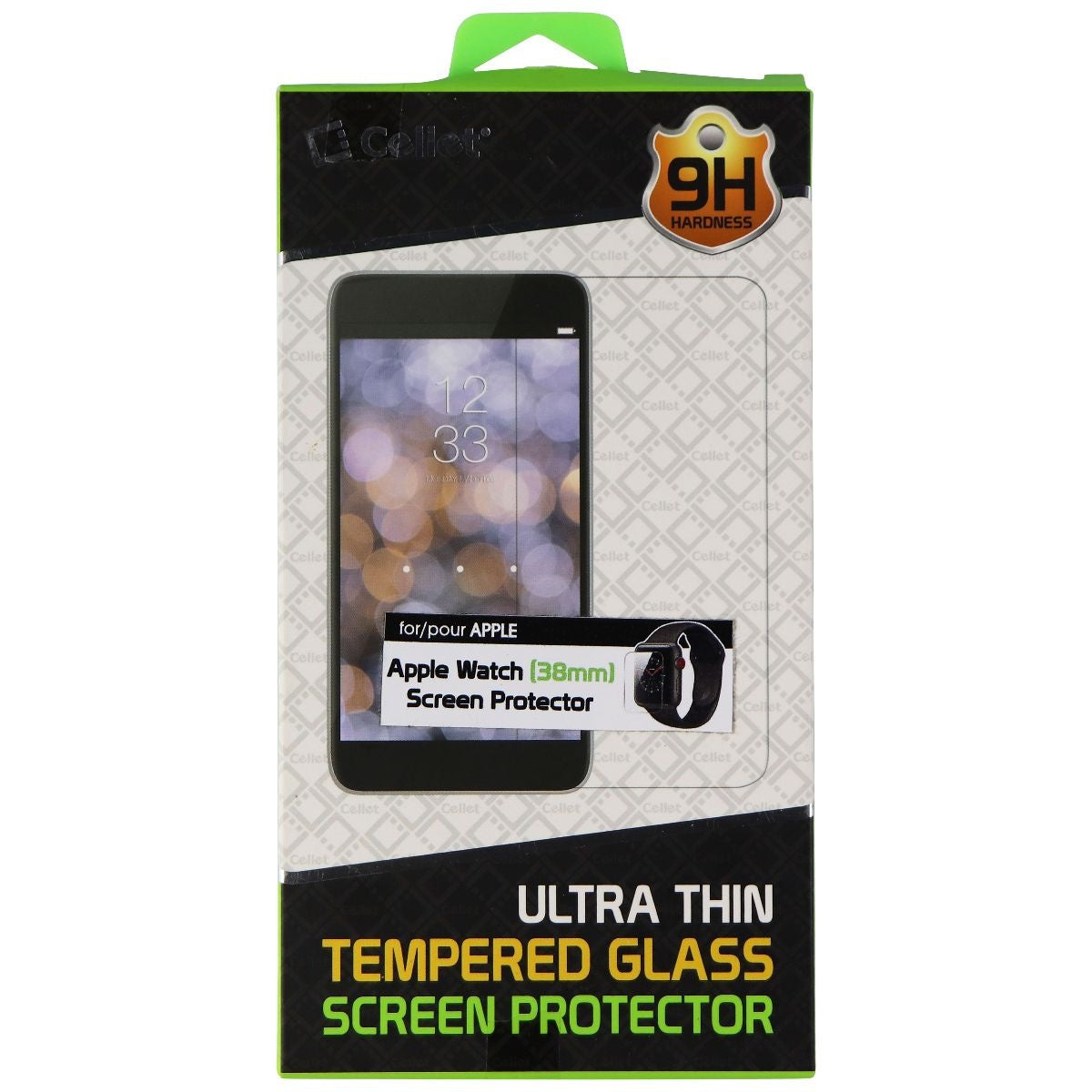Cellet Ultra Thin Tempered Glass Screen Protector for Apple Watch (38mm) - Clear Smart Watch Accessories - Screen Protectors Cellet - Simple Cell Bulk Wholesale Pricing - USA Seller