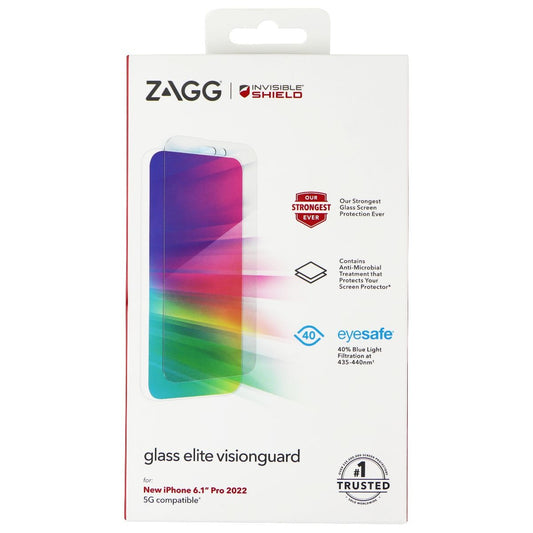 ZAGG InvisibleShield Glass Elite VisionGuard Screen Protector for iPhone 14 Pro Cell Phone - Screen Protectors Zagg    - Simple Cell Bulk Wholesale Pricing - USA Seller
