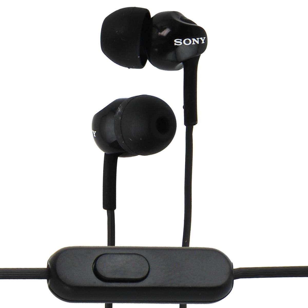 Sony High-Quality Wired In-Ear Headphones - Black (MDREX110AP) Portable Audio - Headphones Sony - Simple Cell Bulk Wholesale Pricing - USA Seller