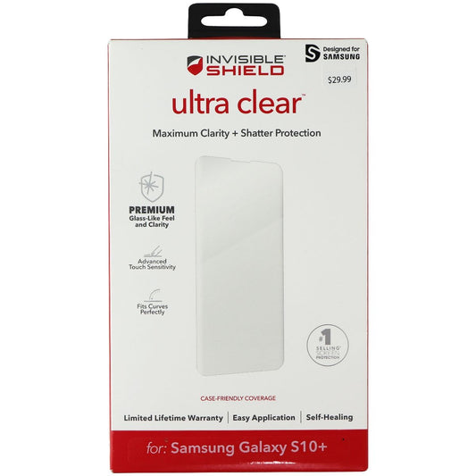 ZAGG InvisibleShield Ultra Clear Screen Protector for Samsung Galaxy S10+ Cell Phone - Screen Protectors Invisible Shield - Simple Cell Bulk Wholesale Pricing - USA Seller