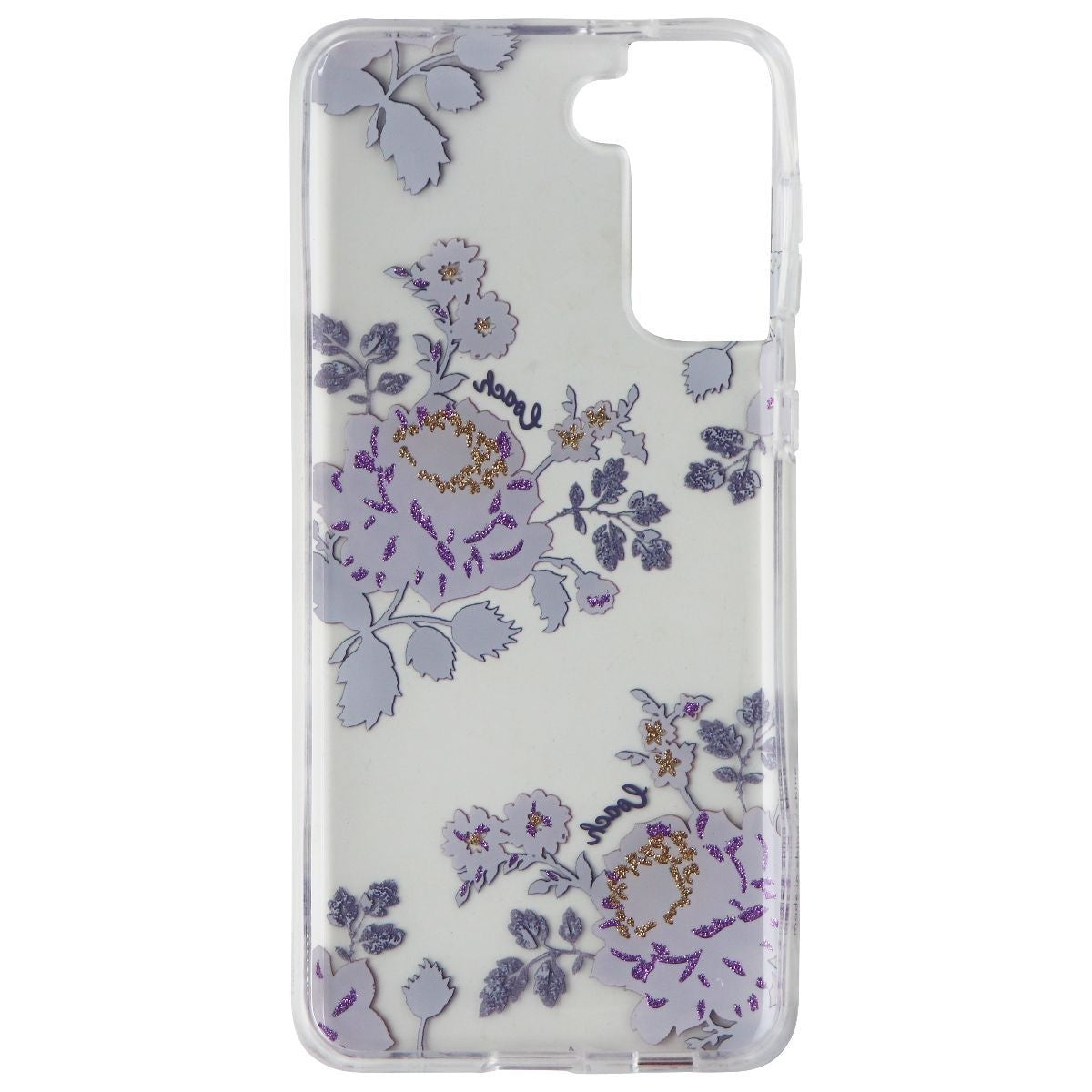 Coach Protective Case for Samsung Galaxy (S21+) 5G - Moody Floral Purple / Clear Cell Phone - Cases, Covers & Skins Coach    - Simple Cell Bulk Wholesale Pricing - USA Seller