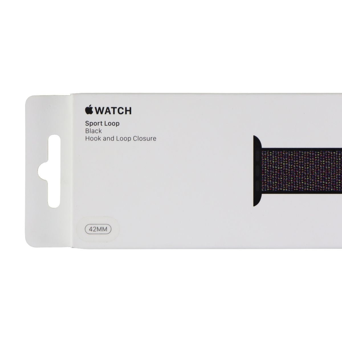 Apple 42mm Sport Loop Band for Apple Watch Any Series (42 & 44mm Cases) - Black Smart Watch Accessories - Watch Bands Apple - Simple Cell Bulk Wholesale Pricing - USA Seller