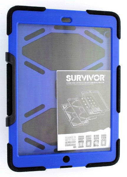 Griffin Survivor Case for Apple iPad Air - Blue/Black iPad/Tablet Accessories - Cases, Covers, Keyboard Folios Griffin - Simple Cell Bulk Wholesale Pricing - USA Seller