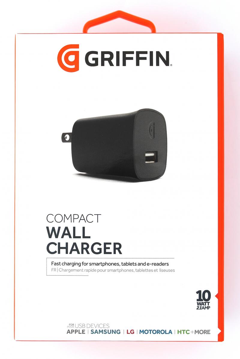 Griffin 10W USB Wall Charger for iPad Tablets or Smartphones - Black iPad/Tablet Accessories - Chargers & Sync Cables Griffin    - Simple Cell Bulk Wholesale Pricing - USA Seller