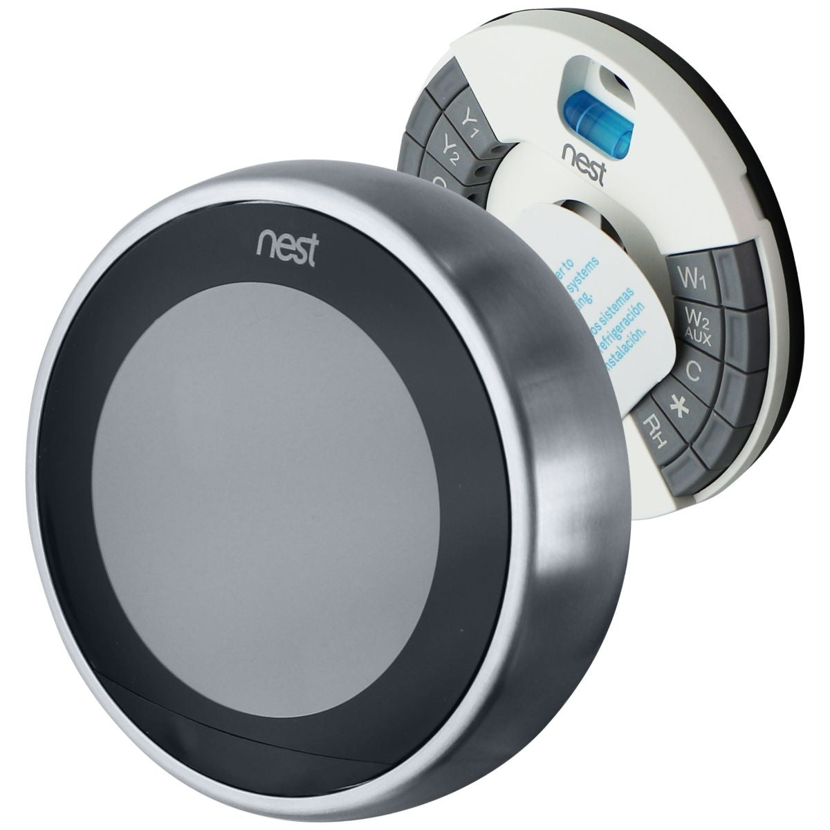 Google Nest Learning Thermostat (3rd Gen) w/Programmable Wi-Fi - Stainless Steel Heating, Cooling & Air - Programmable Thermostats Nest    - Simple Cell Bulk Wholesale Pricing - USA Seller