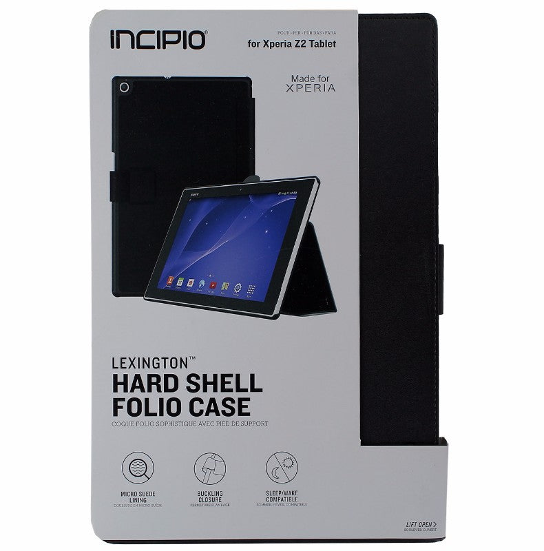 Incipio Lexington Series Hardshell Folio Case for Sony Xperia Z2 Tablet - Black iPad/Tablet Accessories - Cases, Covers, Keyboard Folios Incipio    - Simple Cell Bulk Wholesale Pricing - USA Seller