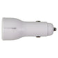 PureGear LightSpeed (30-Watt) USB & USB-C Car Charger/Adapter - White Cell Phone - Chargers & Cradles PureGear - Simple Cell Bulk Wholesale Pricing - USA Seller
