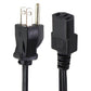 Longwell (LS-13) 10-Amp/125-Volt Power Supply Cable - Black (E55349) Multipurpose Batteries & Power - Multipurpose AC to DC Adapters Longwell    - Simple Cell Bulk Wholesale Pricing - USA Seller