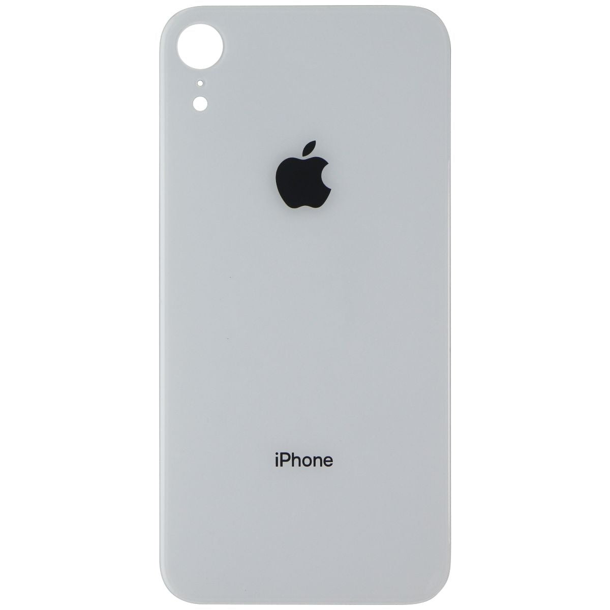 Repair Part - Back Glass Panel for Apple iPhone XR - White with Logo Cell Phone - Replacement Parts & Tools Unbranded - Simple Cell Bulk Wholesale Pricing - USA Seller