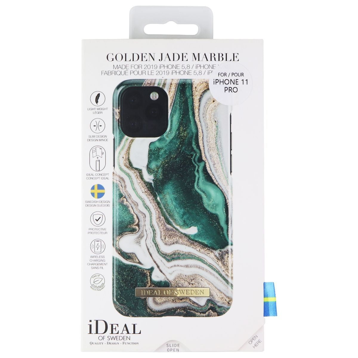 iDeal of Sweden Golden Jade Marble Case for Apple iPhone 11 Pro - Green/Gold Cell Phone - Cases, Covers & Skins iDeal of Sweden - Simple Cell Bulk Wholesale Pricing - USA Seller