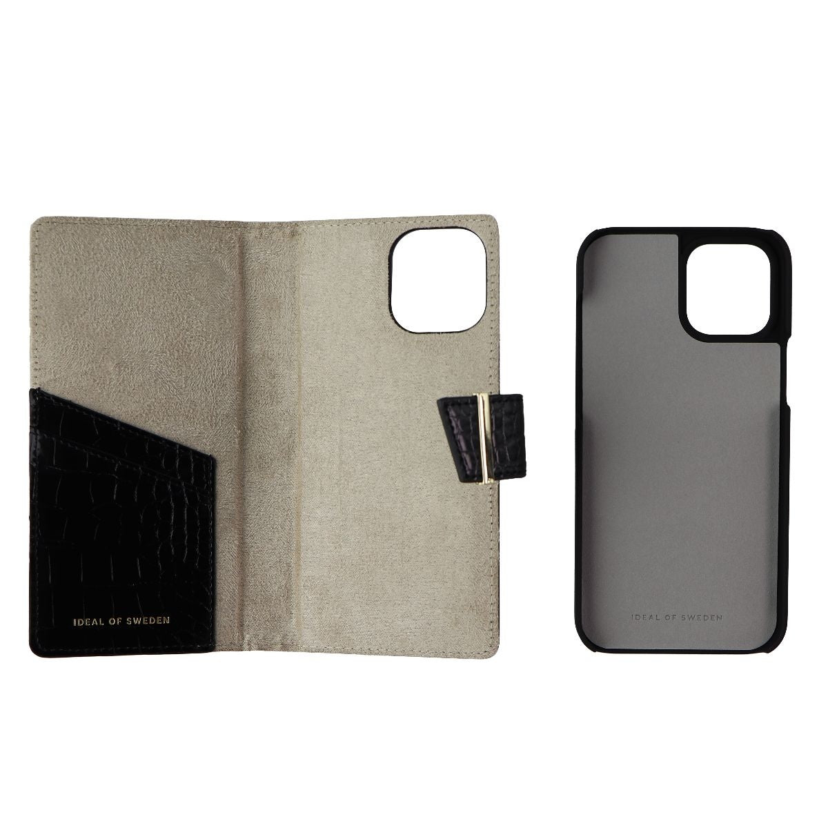 iDeal of Sweden Cora Phone Wallet for iPhone 12 Pro Max - Jet Black Croco Cell Phone - Cases, Covers & Skins iDeal of Sweden - Simple Cell Bulk Wholesale Pricing - USA Seller