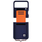 Samsung Silicone Cover with Strap for Galaxy Z Flip3 5G - Navy / Orange Cell Phone - Cases, Covers & Skins Samsung Electronics - Simple Cell Bulk Wholesale Pricing - USA Seller