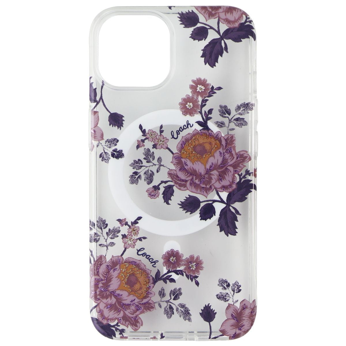 Coach Protective Case for MagSafe for iPhone 14 - Moody Floral/Purple/Clear Cell Phone - Cases, Covers & Skins Incipio    - Simple Cell Bulk Wholesale Pricing - USA Seller