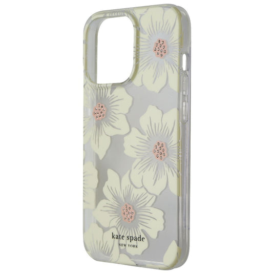 Kate Spade Protective Hardshell Case for iPhone 13 Pro - Hollyhock Floral Clear