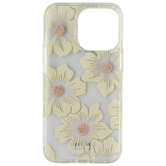 Kate Spade Protective Hardshell Case for iPhone 13 Pro - Hollyhock Floral Clear Cell Phone - Cases, Covers & Skins Kate Spade New York    - Simple Cell Bulk Wholesale Pricing - USA Seller