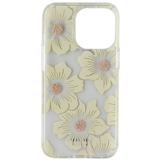 Kate Spade Protective Hardshell Case for iPhone 13 Pro - Hollyhock Floral Clear