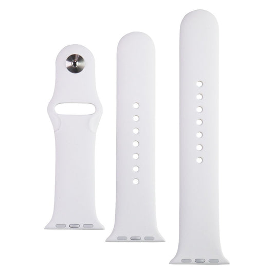Apple (40mm) Sport Band for Apple Watch 38/40/41mm - White/Full Set Smart Watch Accessories - Watch Bands Apple - Simple Cell Bulk Wholesale Pricing - USA Seller