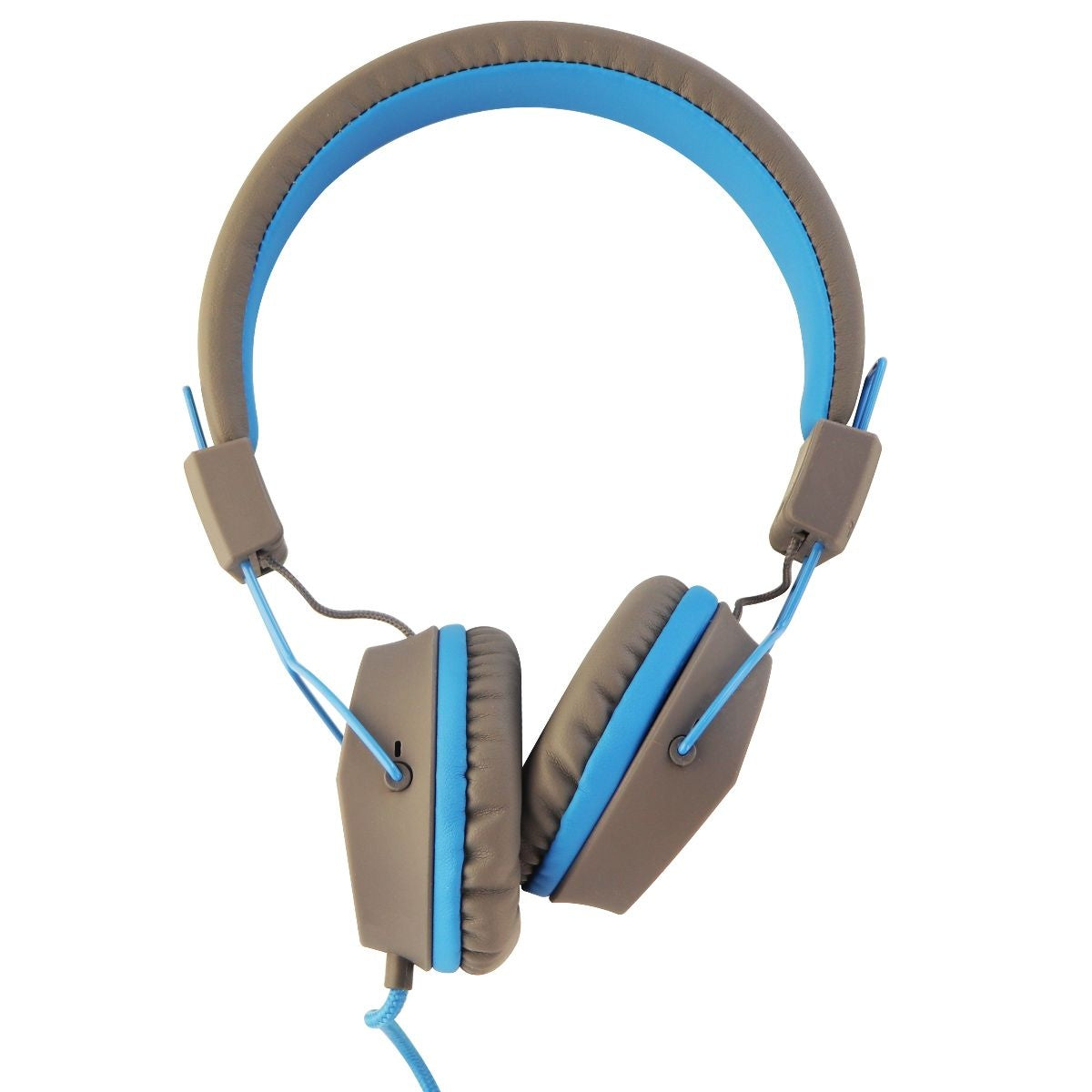 JLab Audio JBuddies Studio Over-ear Kids Headphones with Mic - Gray / Blue Portable Audio - Headphones JLAB - Simple Cell Bulk Wholesale Pricing - USA Seller