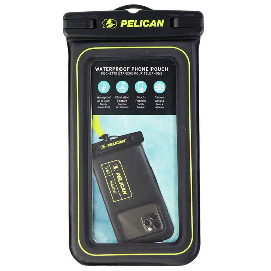 Pelican Marine Waterproof Floating Phone Pouch (Regular Size) - Black/Yellow