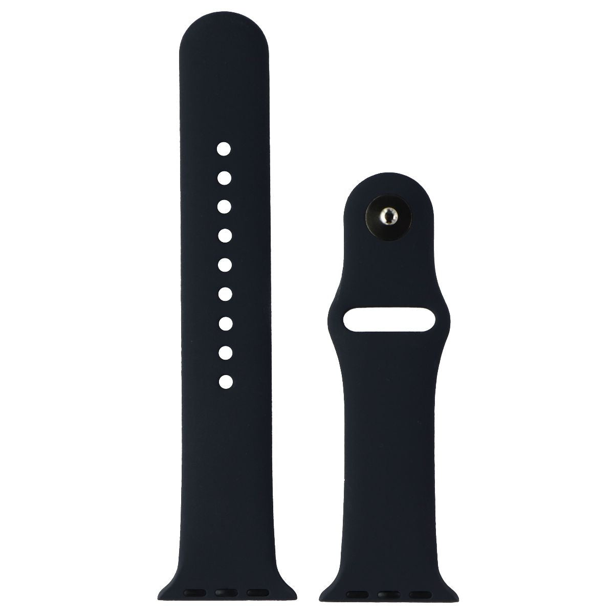 Generic Silicone Band for Apple Watch (38/40/41mm) M/L Band + Clasp - Midnight Smart Watch Accessories - Watch Bands Unbranded    - Simple Cell Bulk Wholesale Pricing - USA Seller
