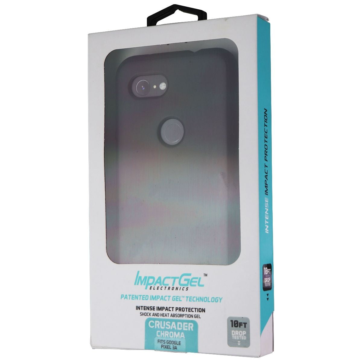 Impact Gel Crusader Chroma Series Case for Google Pixel 3A - Black Cell Phone - Cases, Covers & Skins Impact Gel    - Simple Cell Bulk Wholesale Pricing - USA Seller