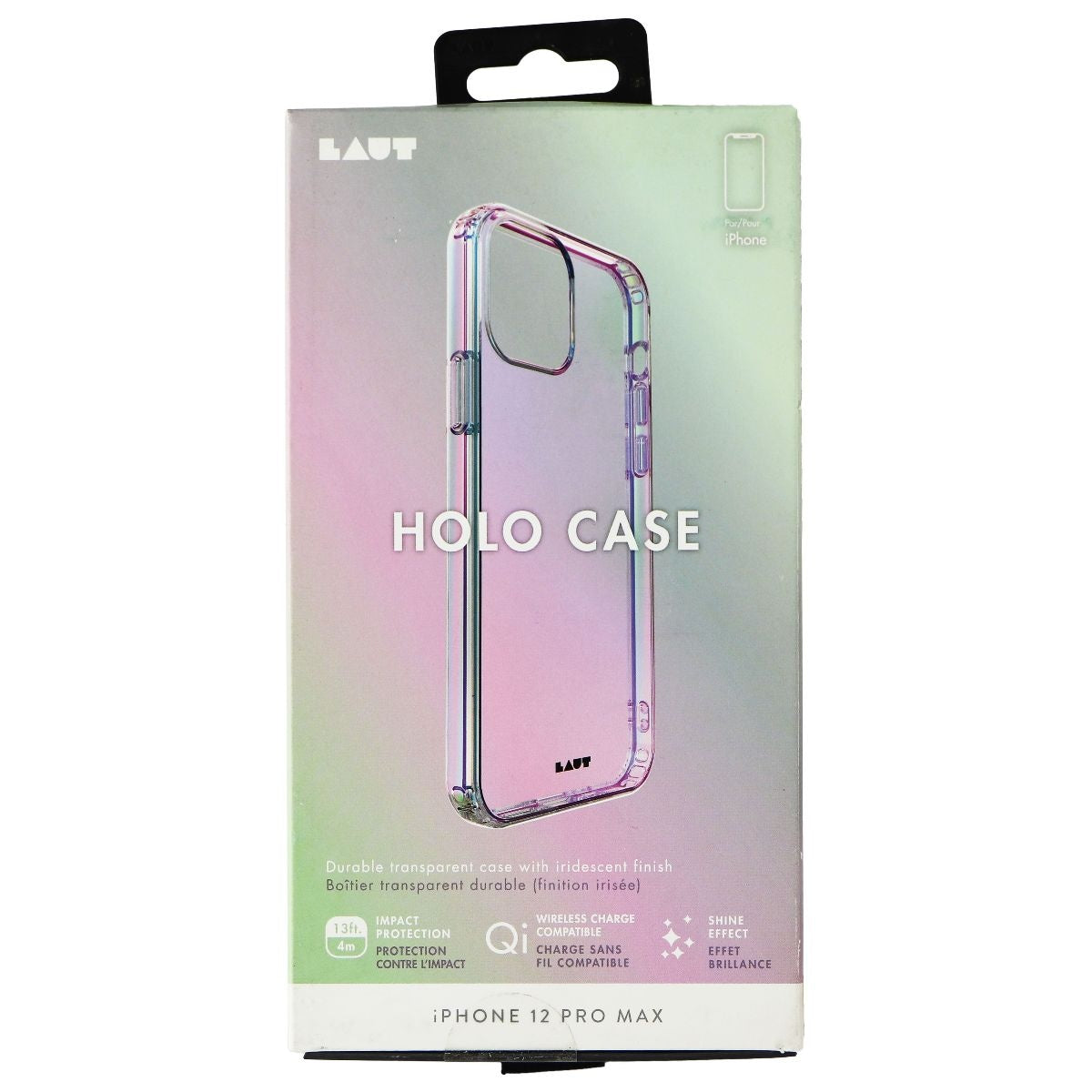 LAUT Holo Series Case for Apple iPhone 12 Pro Max - Pearl / Transparent