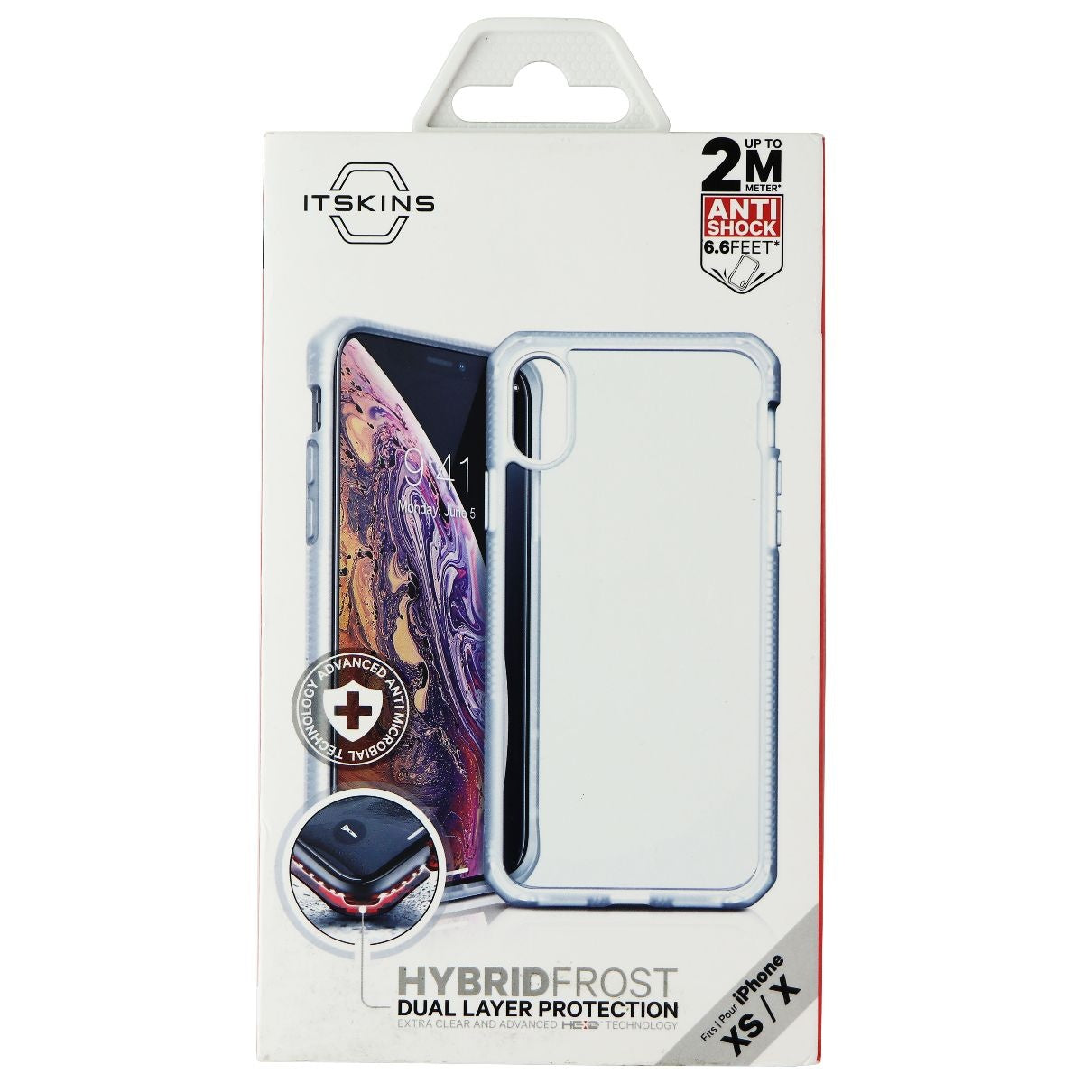 ITSKINS Hybrid Frost Phone Case for Apple iPhone Xs/X (5.8 Inch) - Transparent Cell Phone - Cases, Covers & Skins ITSKINS - Simple Cell Bulk Wholesale Pricing - USA Seller