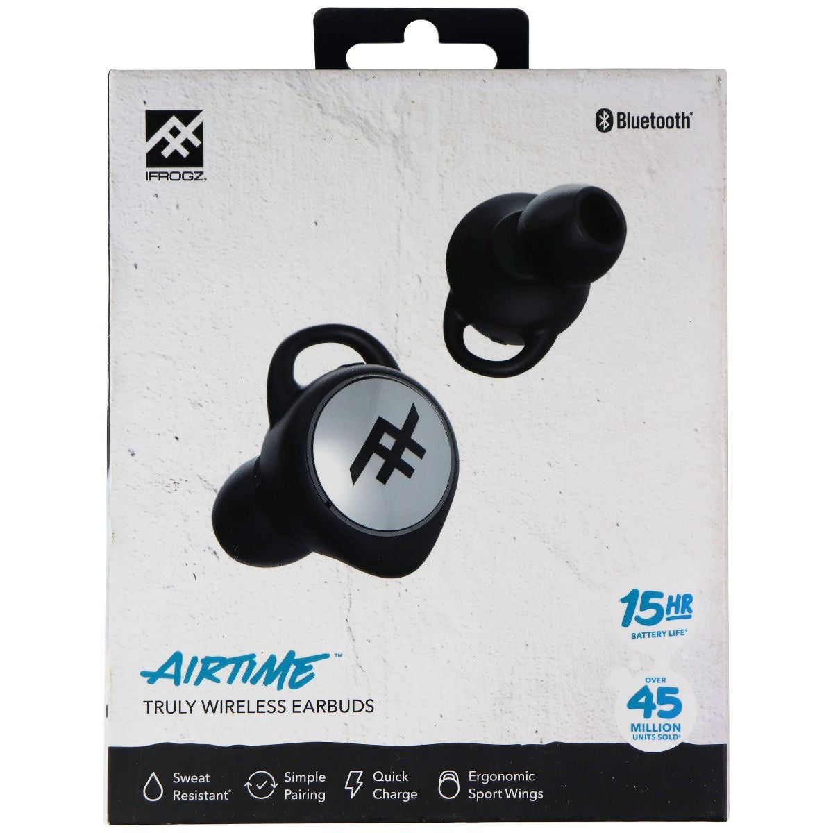 iFrogz Audio Airtime TWS Wireless Earbuds and Charging Case - Black Portable Audio - Headphones iFrogz - Simple Cell Bulk Wholesale Pricing - USA Seller