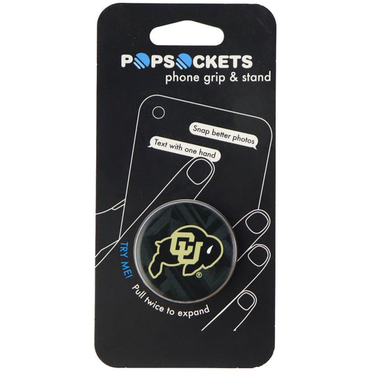 PopSockets: Collapsible Grip & Stand - University of Colorado Buffaloes Cell Phone - Mounts & Holders PopSockets - Simple Cell Bulk Wholesale Pricing - USA Seller