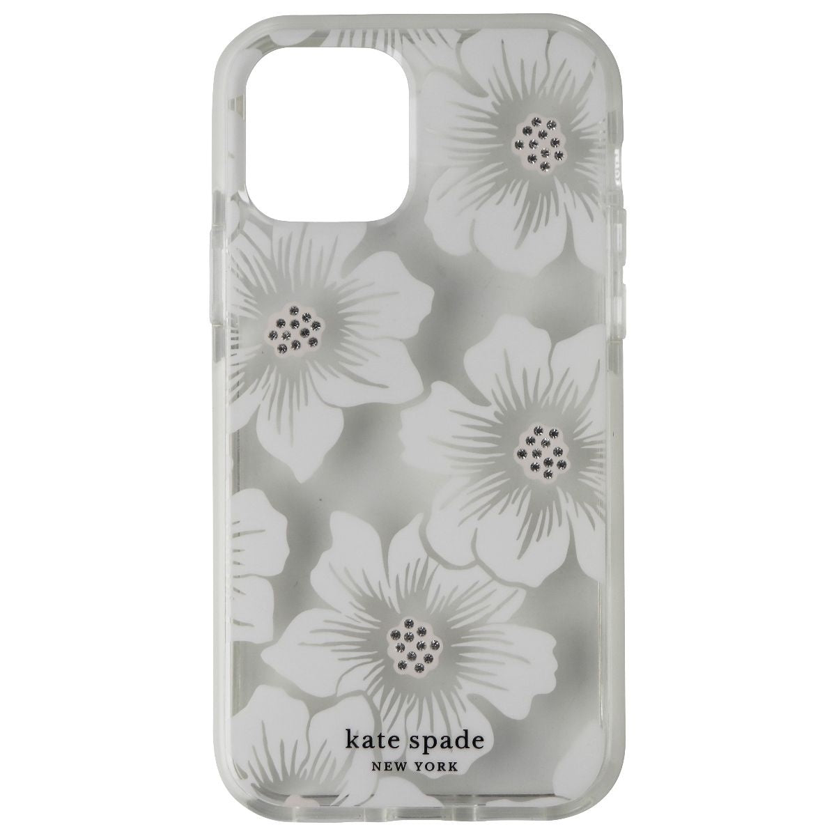 Kate Spade Defensive Hardshell Case for iPhone 12 Pro / 12 - Hollyhock Clear Cell Phone - Cases, Covers & Skins Kate Spade - Simple Cell Bulk Wholesale Pricing - USA Seller