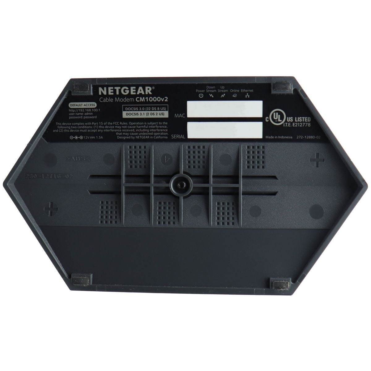 NETGEAR CM1000v2 - Nighthawk DOCSIS 3.1 Cable Modem - Black Networking - Modems Netgear - Simple Cell Bulk Wholesale Pricing - USA Seller