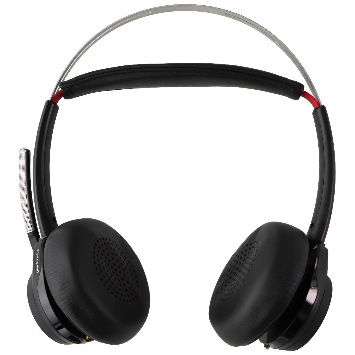 Poly Voyager Focus UC Bluetooth Stereo Headset with Mic and Charge Stand - Black Cell Phone - Headsets Plantronics    - Simple Cell Bulk Wholesale Pricing - USA Seller